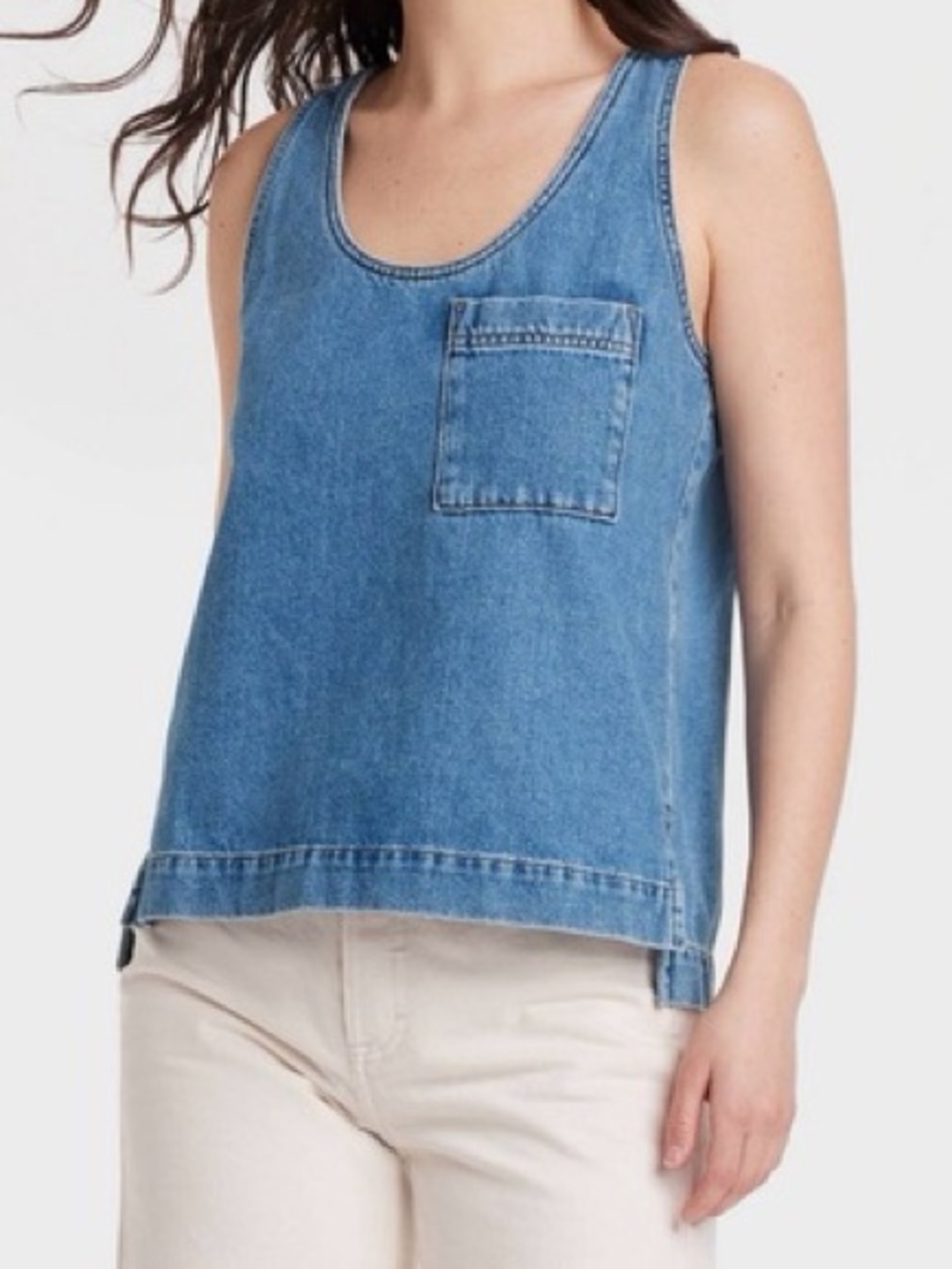 Universal Thread Medium Wash Jean Tank